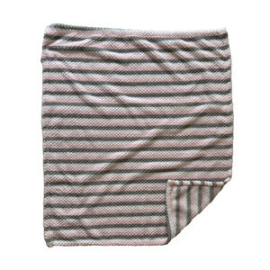Swiggles Stripe Pink White Gray Baby Blanket Lovey Security Textured Plush Soft